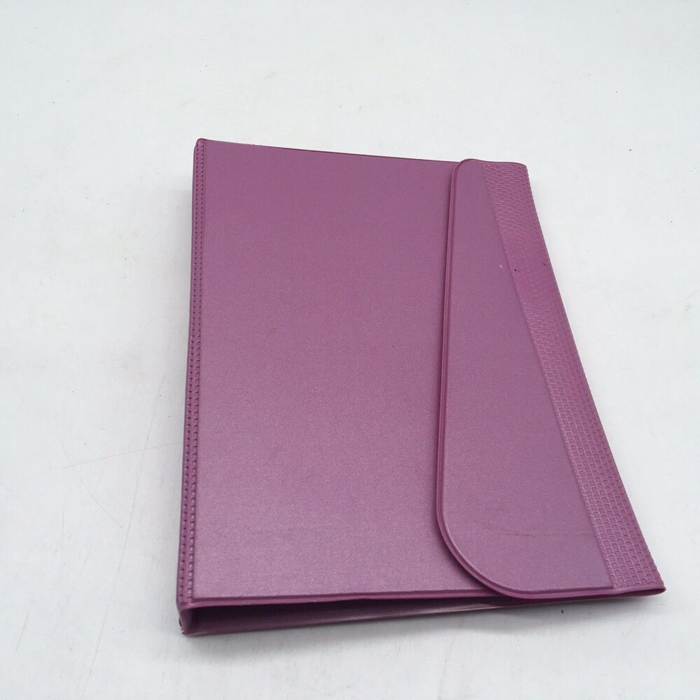 1980s Trapper Style Lavender 3 Ring Notebook Mead Super Shades Paper Inserts 9x7